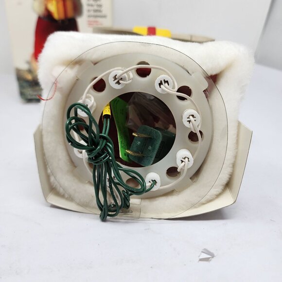 GE Merry Midget Santa Tree Topper 10 Light Table Ornament Tested Works - Picture 5 of 6